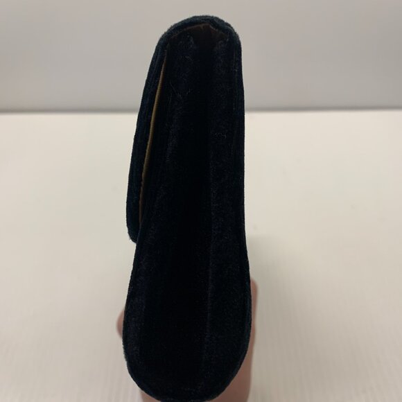 Victoria Secret black velvet clutch purse. - Picture 2 of 9
